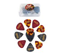 Plettro con plettri da pollice con custodia in plastica, 1 dozzina (3 paia) SUNLP Celluloide, plettri per pollice Mandolino Banjo e 8 plettri per chitarra da 0,46 mm (colori assortiti) Guitar Picks
