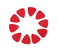 Plettro in Feltro di Lana per Ukulele, 10 Pezzi, Rosso, 3mm Spessore - Suono Autentico e Morbido, Facile da Usare, Accessorio Compatto per Strumenti a Corda