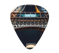 Plettro per chitarra, 3 diversi spessori, con stampa della Torre Eiffel di Parigi, per basso, ukulele, chitarre acustiche