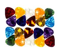 Plettro per chitarra a forma di cuore, 4 diversi spessori, accessori elettrici per chitarra acustica, elettrico, basso, spessore plettri, 20 pezzi