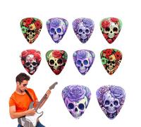 Plettro per chitarra acustica, plettri per chitarra, Plettri colorati per chitarra elettrica da 10 pezzi 3,94x1,97x1,18 pollici, Gadget musicale per chitarra acustica, ukulele, basso, chitarra elettri