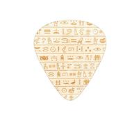 Plettro per chitarra antico geroglifico egiziano vintage per basso elettrico per gli amanti della chitarra acustica regalo 12 pezzi con scatola
