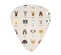 Plettro per chitarra avanzato di razza canina 12 pezzi Tre spessori per basso, chitarra elettrica, borsa per chitarra acustica