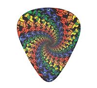 Plettro per chitarra Bear Dancing Tie Dye Advanced 12 pezzi Tre spessori per basso, chitarra elettrica, borsa per chitarra acustica
