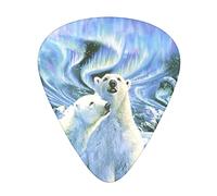 Plettro per chitarra Bears Northern Lights Advanced 12 pezzi Tre spessori per basso, chitarra elettrica, borsa per chitarra acustica