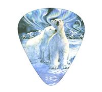 Plettro per chitarra Bears Northern Lights Advanced 12 pezzi Tre spessori per basso, chitarra elettrica, borsa per chitarra acustica