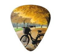 Plettro per chitarra con albero autunnale di 3 diversi spessori con stampa vecchia bici antica per basso ukulele chitarre acustiche