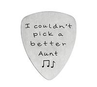 Plettro per chitarra con scritta "I Couldn't Pick A Better Aunt", regalo per zia da nipote e musicista