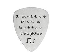 Plettro per chitarra con scritta "I Couldn't Pick A Better Daughter", idea regalo per figlia, da mamma, papà, musicista