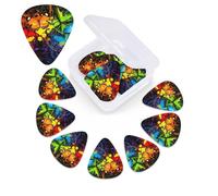 Plettro per chitarra con stampa a farfalla graffiti, confezione da 12 pezzi, con custodia per plettro, plettri per chitarra, 0,46 mm, 0,96 mm, 0,71 mm, accessori per chitarra per basso, chitarre
