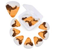 Plettro per chitarra con stampa di cammello color sabbia del deserto, confezione da 12 pezzi, con custodia per plettro, plettri per chitarra, 0,46 mm, 0,96 mm, 0,71 mm, accessori per chitarra per