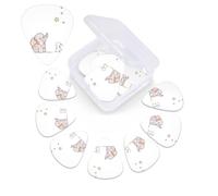 Plettro per chitarra con stampa di elefante e coniglio bianco, confezione da 12 pezzi, con custodia per plettro, plettri per chitarra, 0,46 mm, 0,96 mm, 0,71 mm, accessori per chitarra per basso,