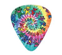 Plettro per chitarra con stampa di orso del ringraziamento danzante, per uomini e donne, accessori per strumenti triangolari (12 pezzi su un lato)