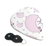 Plettro per chitarra con stampa riccio rosa, per chitarra acustica, chitarra elettrica, basso, accessori per chitarra, confezione da 6, 0,71 mm