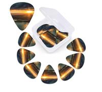 Plettro per chitarra con stampa Sunrise Over Hawaii, confezione da 12 pezzi, con custodia per plettro, plettri per chitarra, 0,46 mm, 0,96 mm, 0,71 mm, accessori per chitarra per basso, chitarre