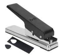 Plettro per chitarra, confezione da 2 strumenti tagliacarte per studio, ufficio, macchina in metallo con foro caratteristico, accessori, dispositivo fatto a mano per basso, acustica ed elettrico