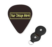 Plettro per chitarra dal design speciale, carica la tua immagine/testo per basso, chitarra elettrica e acustica, 0,96 mm
