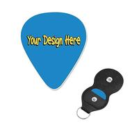 Plettro per chitarra dal design speciale per disegna il tuo testo per basso, chitarra elettrica e acustica, 0,46 mm