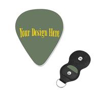 Plettro per chitarra dal design speciale per disegna il tuo testo per basso, chitarra elettrica e acustica, 0,96 mm