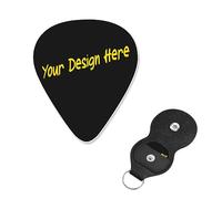 Plettro per chitarra dal design speciale per disegna il tuo testo per basso, chitarra elettrica e acustica, 0,71 mm