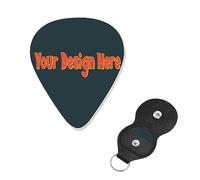 Plettro per chitarra dal design speciale per disegna il tuo testo per basso, chitarra elettrica e acustica, 0,46 mm