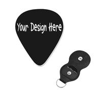Plettro per chitarra dal design speciale per disegna il tuo testo per basso, chitarra elettrica e acustica, 0,96 mm