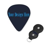 Plettro per chitarra dal design speciale per disegna il tuo testo per basso, chitarra elettrica e acustica, 0,46 mm