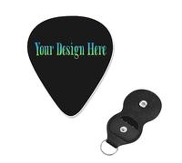 Plettro per chitarra dal design speciale per disegna il tuo testo per basso, chitarra elettrica e acustica, 0,96 mm