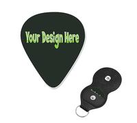 Plettro per chitarra dal design speciale per disegna il tuo testo per basso, chitarra elettrica e acustica, 0,46 mm