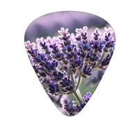 Plettro per chitarra eccezionale con fiore di lavanda - Plettro in ABS con stampa su un solo lato - spessore diverso per un'esperienza musicale varia - Ideale per chitarre e ukulele, plettro per