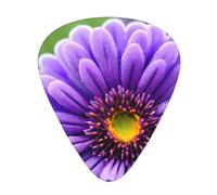 Plettro per chitarra eccezionale con fiore di lavanda viola, stampa completa su un solo lato, plettro in materiale ABS, vari spessori per un'esperienza musicale varia, ideale per chitarre e