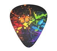 Plettro per chitarra Graffiti Butterfly Advanced 12 pezzi Tre spessori per basso, chitarra elettrica, borsa per chitarra acustica