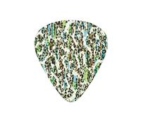 Plettro per chitarra mimetico leopardo verde plettro per basso elettrico per gli amanti della chitarra acustica regalo 12 confezioni con scatola
