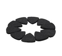 Plettro per chitarra: Morbido Feltro di Lana, Suono Strimpellato Migliorato, Pregevole Fattura, Leggero, 10 Pezzi Inclusi (BLACK)