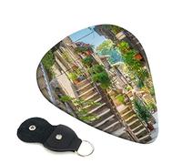 Plettro per chitarra toscana Italia, set da 6 pezzi per chitarra acustica, chitarra elettrica, basso, ukulele - sottile, medio e spesso