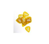 Plettro Ultem Gold, triangolo arrotondato 1,07 mm, oro trasparente, 12 pezzi