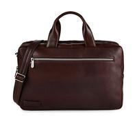 Plevier Jimmy Valigetta Vera Pelle 31 cm Vano porta PC marrone