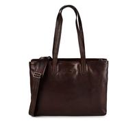 Plevier Power Borsa shopper Vera Pelle 31 cm Vano porta PC marrone