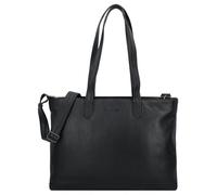 Plevier Power Borsa shopper Vera Pelle 31 cm Vano porta PC nero