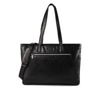 Plevier Power Borsa shopper Vera Pelle 43.5 cm Vano porta PC nero