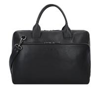 Plevier Vintage Larry Valigetta Vera Pelle 40 cm Vano porta PC nero