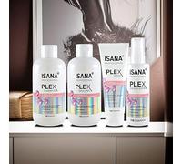 PLEX - Set di cura dei capelli ISANA Professional (4 pezzi) | shampoo, balsamo, maschera e siero | cura di riparazione con Kerarice per capelli danneggiati e danneggiati | Vegano e senza siliconi