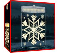 Plexiglasses 3D inciso LED LED White da 17 cm fiocco di neve