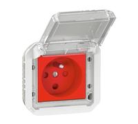 Plexo Legrand - Presa di corrente 2P+T, 16A, IP55, da comporre, colore: bianco