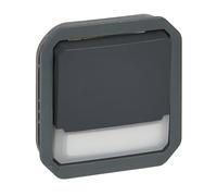 Plexo New - Pulsante di conversione 10A, SL, IP55, IK08, antracite