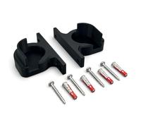 PLEXONE Supporto da parete e sotto scrivania per FRITZ!Box 5530/7530 AX, set di 2 con viti e tasselli, Nero