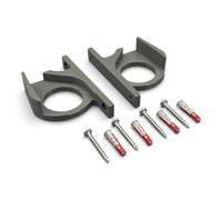 PLEXONE Supporto da parete e sotto scrivania per FRITZ!Box 5690 Fiber / 7690/7590 AX, set di 2 con viti e tasselli, Grigio