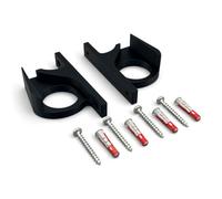 PLEXONE Supporto da parete e sotto scrivania per FRITZ!Box 7590 (no AX), set di 2 con viti e tasselli, Nero