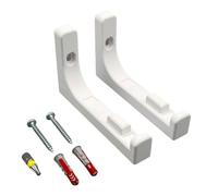PLEXONE Supporto da parete per AVM FRITZ!Box 5690 Pro con tasselli Fischer DuoPower, viti Torx e inserto - Bianco