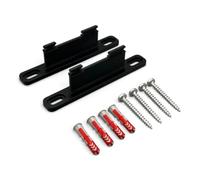 PLEXONE Supporto da parete per AVM FRITZ!Box, set di 2 supporti PETG con tasselli Fischer DuoPower e viti Torx (Nero)